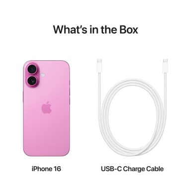 iPhone 16 – 5G älypuhelin 256 GB pinkki