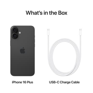 iPhone 16 Plus – 5G älypuhelin 512 GB musta