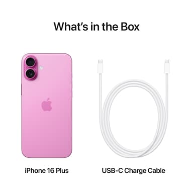 iPhone 16 Plus – 5G älypuhelin 512 GB pinkki