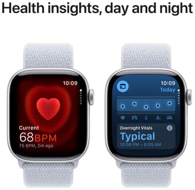 Apple Watch S10 42mm GPS+Cel (Hopea alumiini/luumunv. Sport Loop)