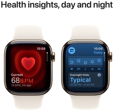Apple Watch S10 42mm GPS+Cel (kulta titaani/tähtival. Sport Band) M/L