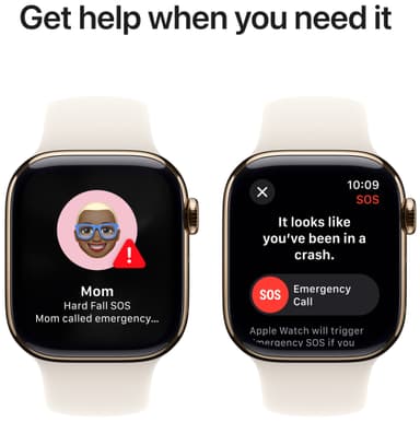 Apple Watch S10 42mm GPS+Cel (kulta titaani/tähtival. Sport Band) M/L