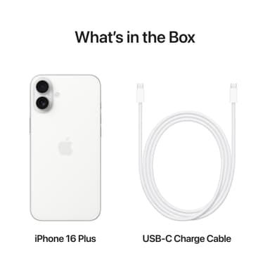iPhone 16 Plus – 5G älypuhelin 512 GB valkoinen