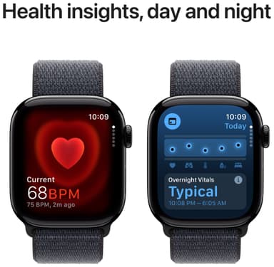 Apple Watch S10 46mm GPS+Cel (peilimusta alum./musteenv. Sport Loop)