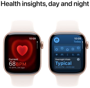 Apple Watch S10 42mm GPS+Cel (ruusukulta alum./punanh. Sport Band) M/L