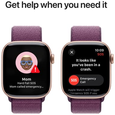 Apple Watch S10 46mm GPS+Cel (ruusukulta alu./luumunv. Sport Loop)