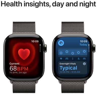 Apple Watch S10 46mm GPS+Cel (liuskek. tit./lius. Milanese Loop) S/M