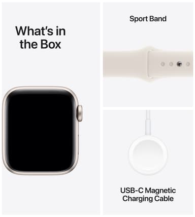 Apple Watch SE 2nd Gen 44mm LTE (tähtiv. alu./tähtiv. Sport Band S/M)