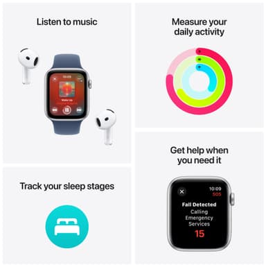 Apple Watch SE 2nd Gen 44mm LTE (tähtiv. alu./tähtiv. Sport Band S/M)