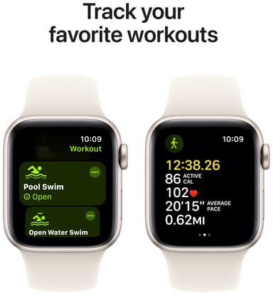 Apple Watch SE 2nd Gen 44mm LTE (tähtiv. alu./tähtiv. Sport Band S/M)