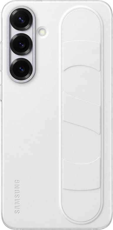 Samsung Galaxy S25+ Standing Grip suojakuori (valkoinen)