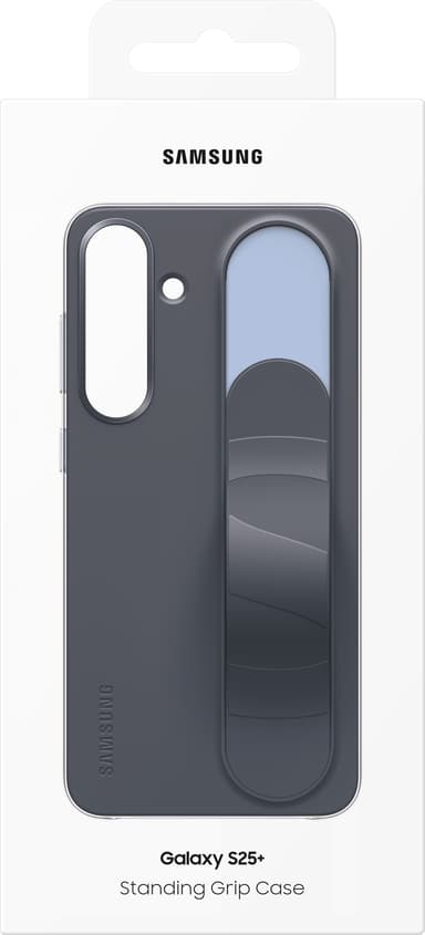 Samsung Galaxy S25+ Standing Grip suojakuori (musta)