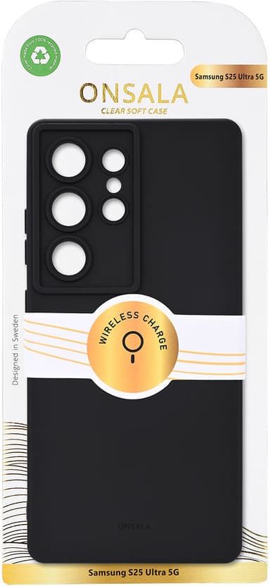 Onsala Samsung Galaxy S25 Ultra Silicone suojakuori (musta)