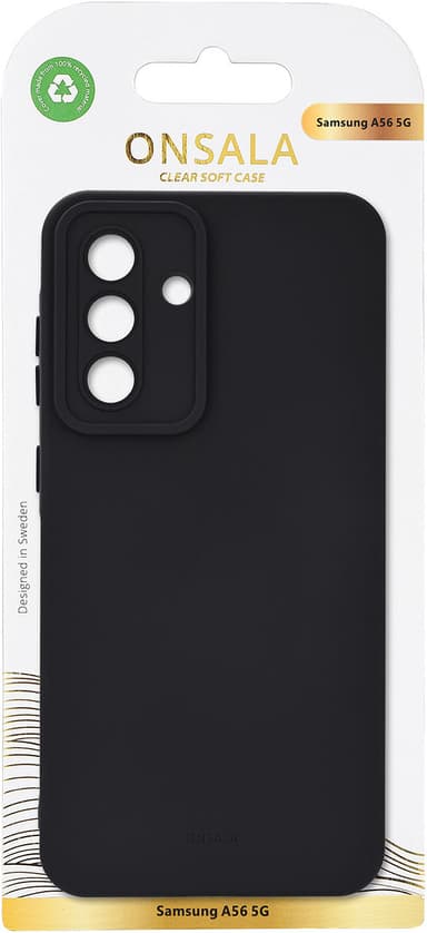 Onsala Samsung Galaxy A56 Silicone suojakuori (musta)