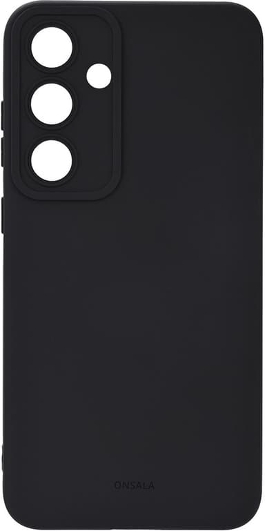 Onsala Samsung Galaxy S25+ Silicone suojakuori (musta)