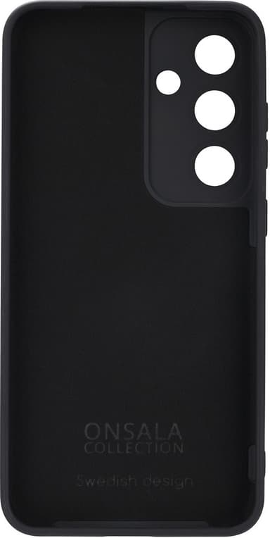Onsala Samsung Galaxy S25+ Silicone suojakuori (musta)