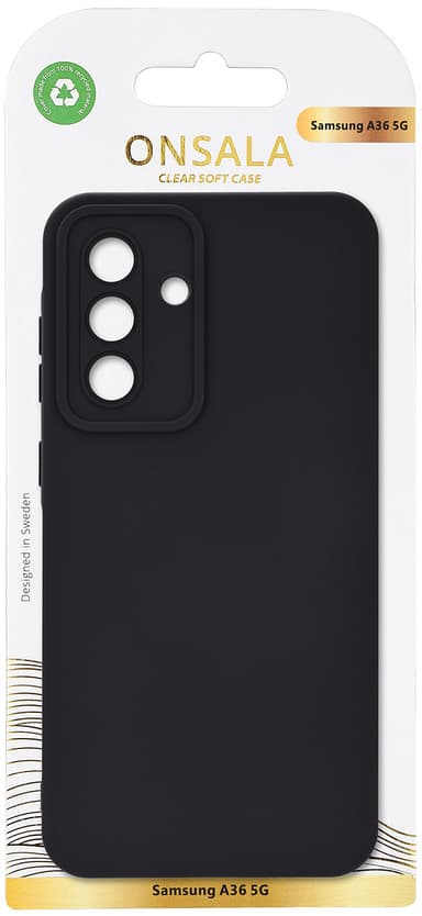 Onsala Samsung Galaxy A36 Silicone suojakuori (musta)