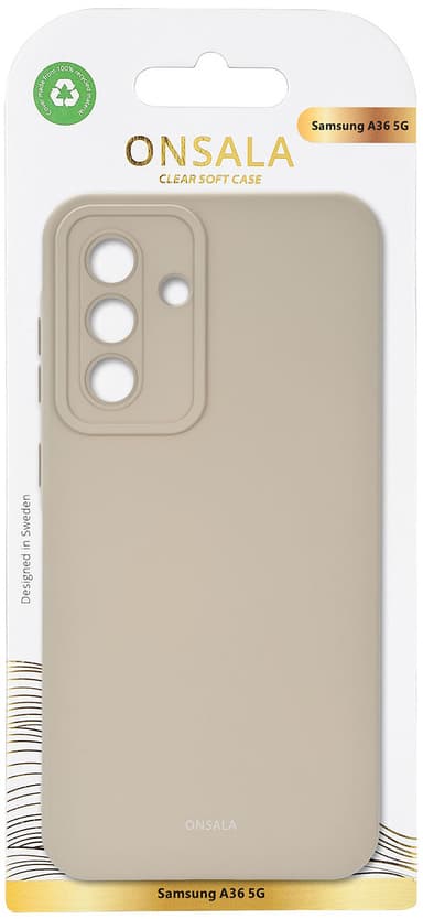 Onsala Samsung Galaxy A36 Silicone suojakuori (betoninharmaa)