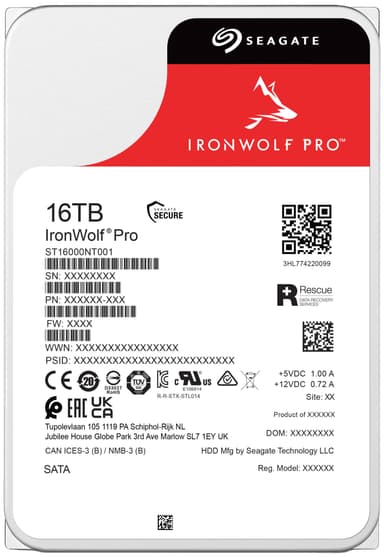 Seagate IronWolf Pro 3,5"" NAS kovalevy (16 TB)
