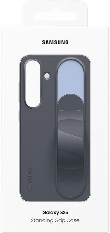 Samsung Galaxy S25 Standing Grip suojakuori (musta)