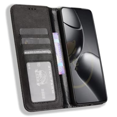 Lompakkoteline Käännettävä Puhelinkotelo Xiaomi 14T - Musta