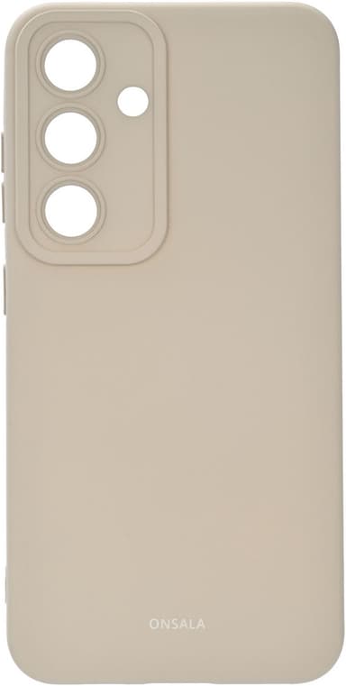 Onsala Samsung Galaxy S25 Silicone suojakuori (betoninharmaa)