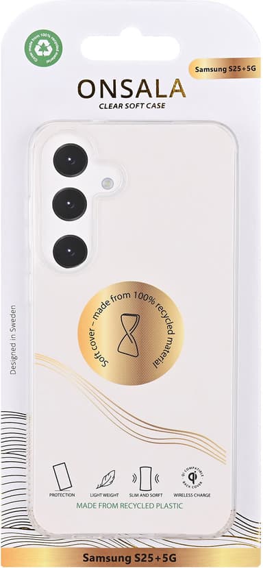 Onsala Samsung Galaxy S25+ Clear suojakuori (läpinäkyvä)
