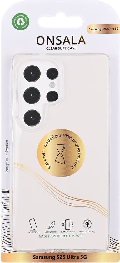 Onsala Samsung Galaxy S25 Ultra Clear suojakuori (läpinäkyvä)