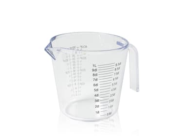Measuring jug 1000 ml clear