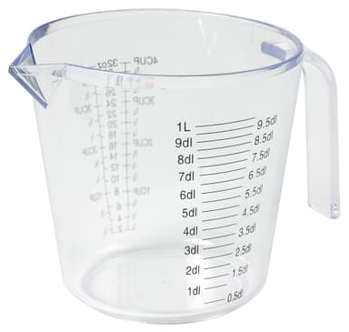 Measuring jug 1000 ml clear