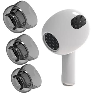 3-pari TPE Korvatyynyt AirPods (Gen4) - S/M/L - Musta