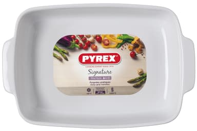 Dish rectangular 35 x 25 cm White Ceramics