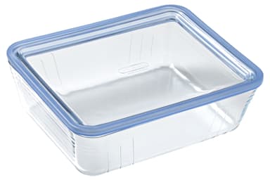 Glass dish w/lid Zero 2.6 liter 24 x 19 x 8 cm