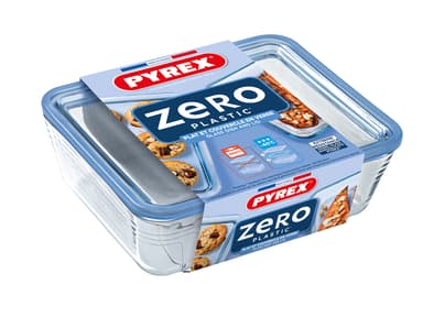 Glass dish w/lid Zero 2.6 liter 24 x 19 x 8 cm