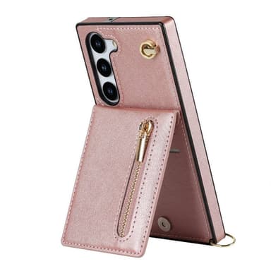 Zipper kaulakorukuori Samsung Galaxy S25 Plus - Ruusu