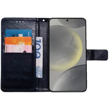 Lompakkokotelo 3-kortti Samsung Galaxy S25 - Musta