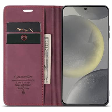CaseMe puhelimenkotelo 013 Samsung Galaxy S25 Plus - Viininpunainen