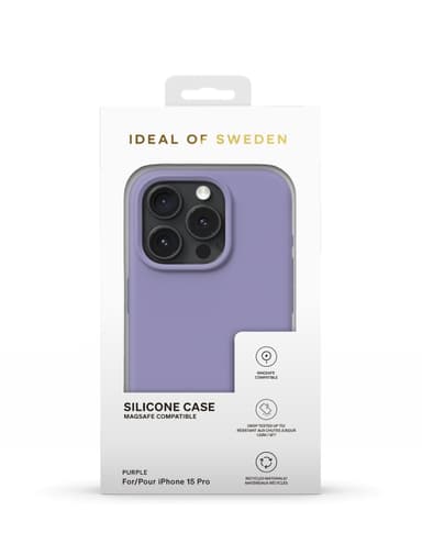Silicone Case MagSafe iPhone 15PR Purple