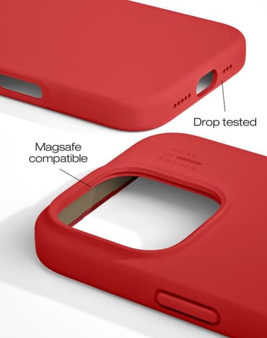 Silicone Case MagSafe iPhone 16PM Red