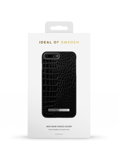 Atelier Case iPhone 8/7/6/6S P Neo Noir Croco Slvr