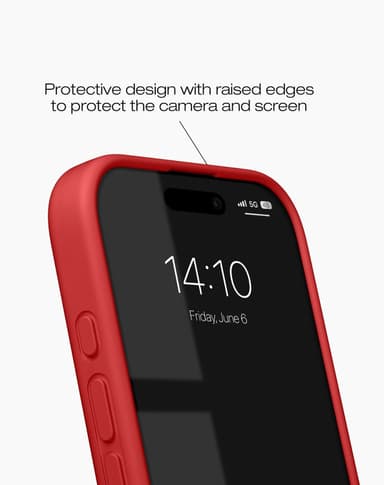 Silicone Case MagSafe iPhone 16PM Red