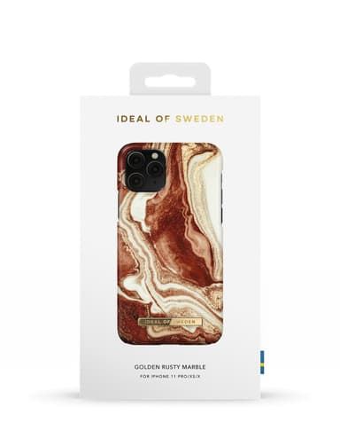 Printed Case iPhone 11P/XS/X Golden rusty mrb