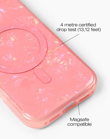 Pearlised Case MagSafe iPhone 16PM Pink