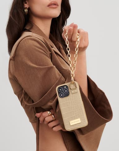 Atelier Case iPhone 14PL Warm Beige Croco