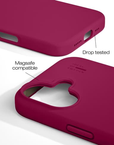 Silicone Case MagSafe iPhone 16PL Cranberry