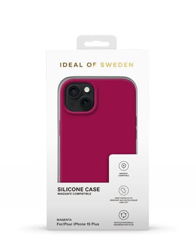 Silicone Case MagSafe iPhone 15PL Magenta