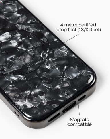 Pearlised Case MagSafe iPhone 14PR Black