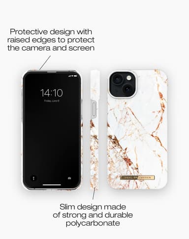 Printed Case MagSafe iPhone 15PL Carrara Gold