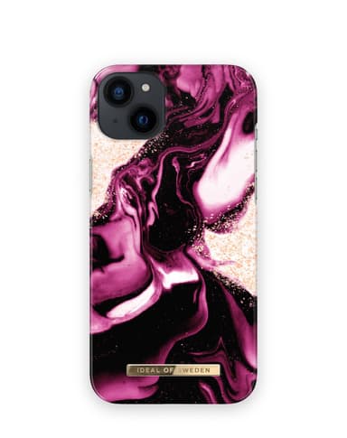 Printed Case iPhone 14PL Golden Ruby Marble