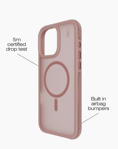 Ideal Bumper Case MagSafe iPhone 16PM Blush Pink